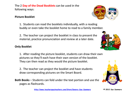Day of the Dead Booklets & Presentation - English
