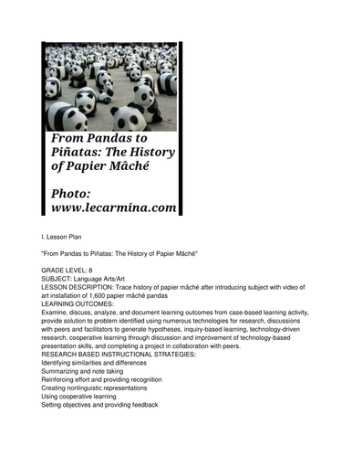 From Pandas to Piñatas: The History of Papier Mâché