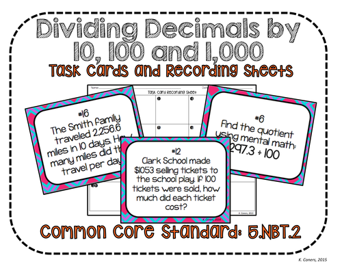 Multiplying and dividing by 10, 100 and 1,000 Year 5 by krisgreg30 - UK ...