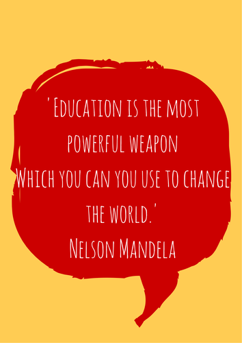 Nelson Mandela Quote Poster