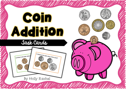 Coin Addition Cards up to £5