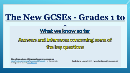 New GCSEs Grades 1-9 - Answers to the Key Questions.