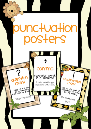Jungle Punctuation Posters