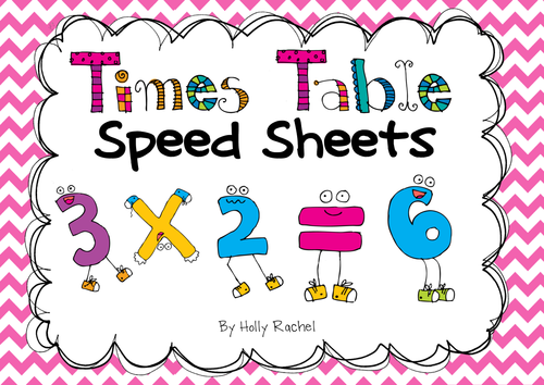 Times Table Speed Sheets