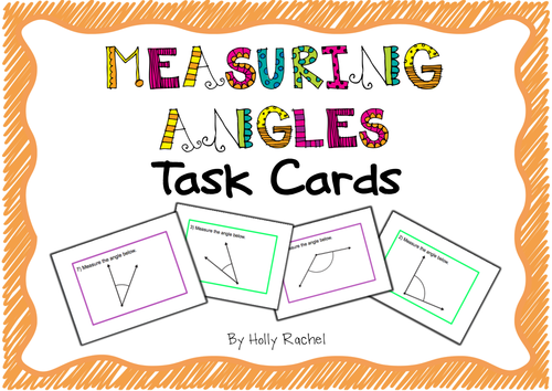 Measuring Angles Activity Cards