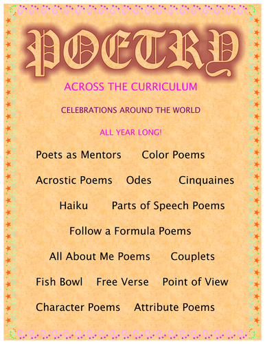 Poetry - Writing All Year