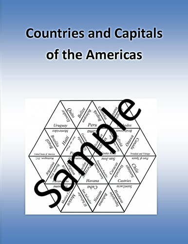 Countries and Capitals of the Americas - puzzle