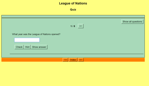 Origins of World War II: Quiz 3 - League of Nations_ Threats to Peace