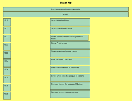 Origins of World War II: Quiz 6 - 1929-35 Rise of Aggressive Forces