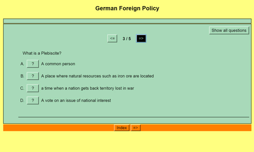 Origins of World War II: Quiz 8 - Germany reoccupies Rhineland; Japan invades China