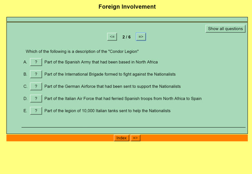 Origins of World War II: Quiz 9 - Spanish Civil War and The Axis