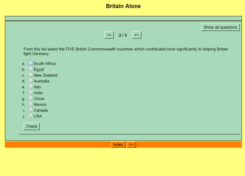 Origins of World War II: Quiz 14 - Britain Alone