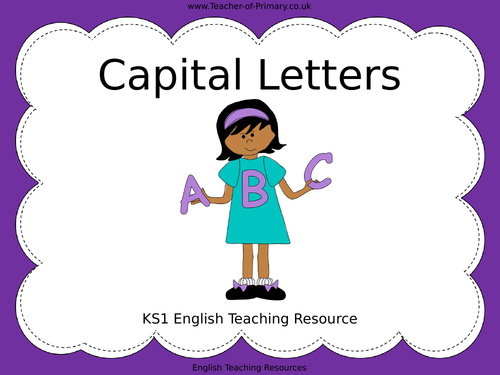 english presentation capital letters