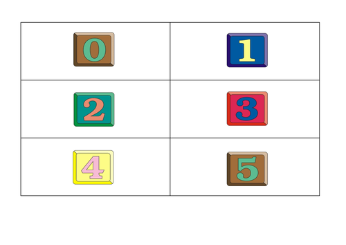 Spanish Numbers 1 to 10 flashcards and poster