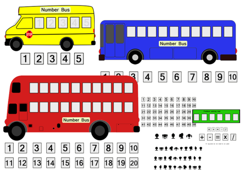 Number Bus - with sum sheet