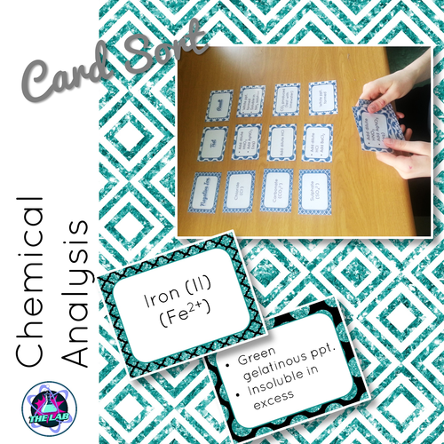 Chemical Analysis Card Sort