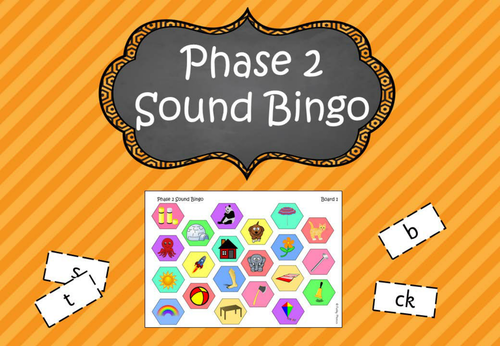 Phonics Phase 2 Sound Bingo