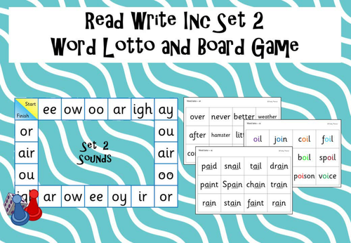 Phonics Read Write Inc Set 2 - Word Lotto and Board Game