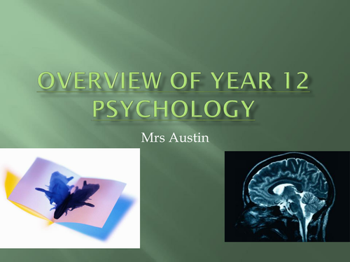 Eduqas (WJEC) New Psychology AS Syllabus Course Overview