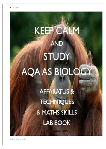 Lab Book for AQA AS Biology new Spec 2015