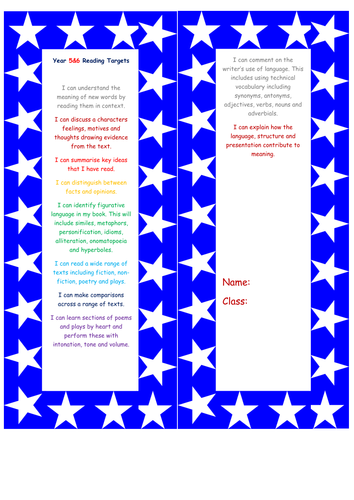 Year 5 NEW CURRICULUM assessment grid for writing and assessment reading bookmark child speak