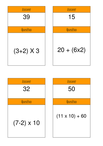 Mathematics S1 and S2 BIDMAS / BODMAS