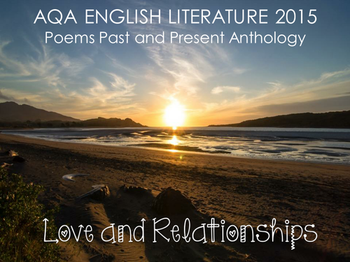 AQA - Love and Relationships Poetry Cluster