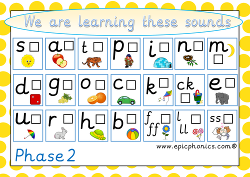 Phonics for Reception