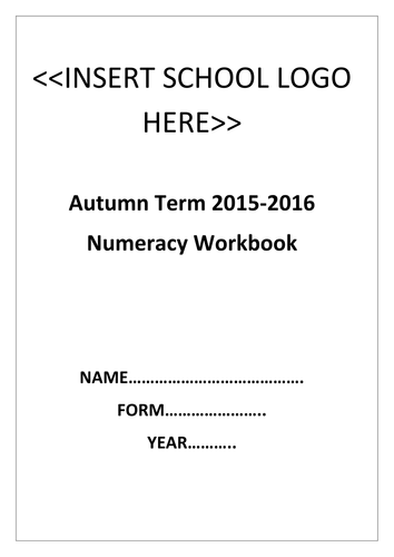 Basic skills numeracy workbook with video links