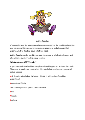 Active Reading-Comprehension or Guided Reading Activities