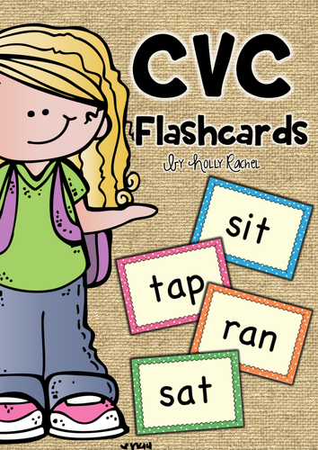 Cvc Word Flashcards Teaching Resources