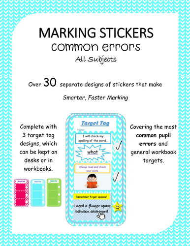 Common Errors Marking Stickers