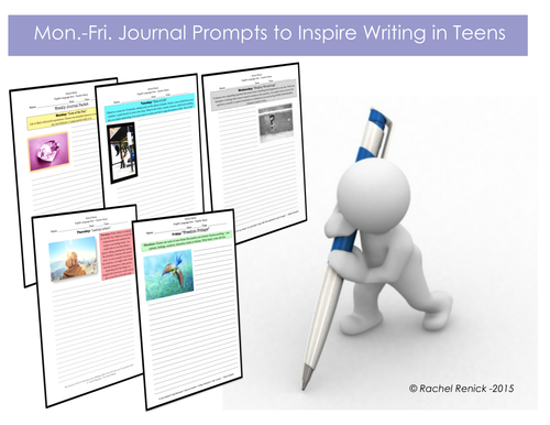 Themed Journal Topics for Teens (Weekly Packet)