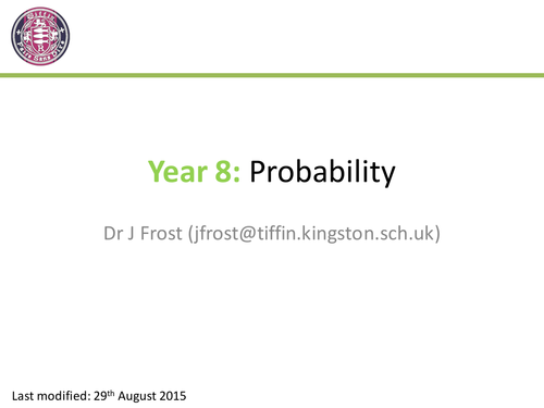 probability assignment year 8