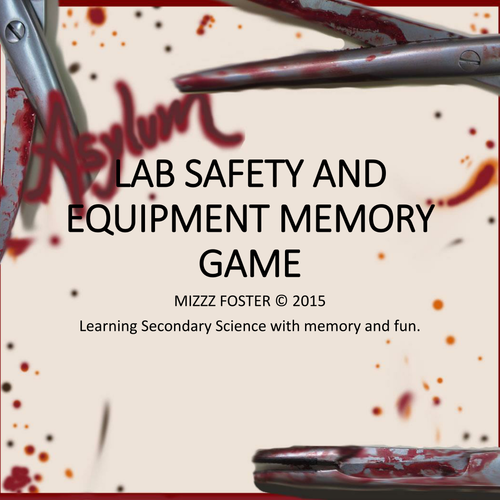 Asylum Lab Safety and Equipment Memory Game