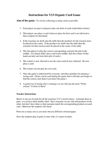 ORGANIC CHEMISTRY  Y13