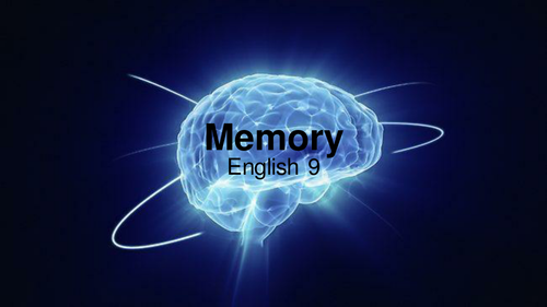 Memory, Mnemonics, and Study Skills for High School Students - PowerPoint
