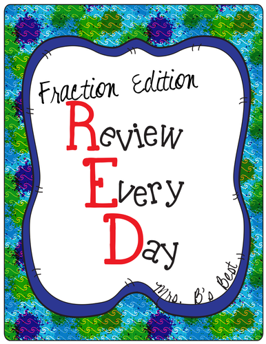Fractions - R.E.D. (Review Every Day)