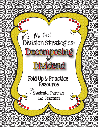 Division Strategies: Decomposing the Dividend Strategy Foldable & Practice