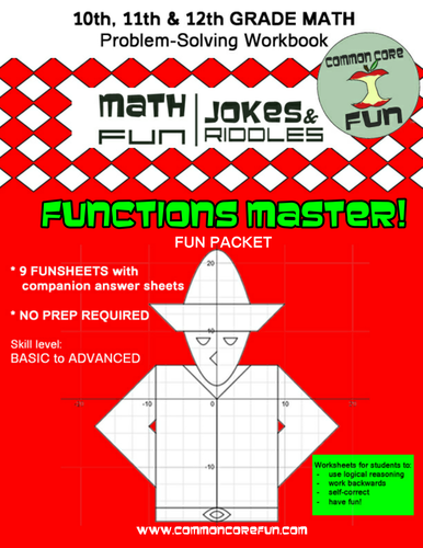 Functions - Packet of Riddle Worksheets