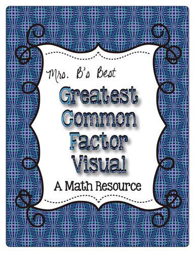 Greatest Common Factor Poster