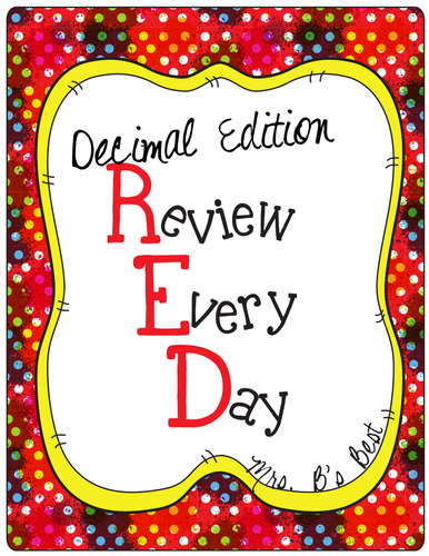 Decimals - R.E.D. (Review Every Day)