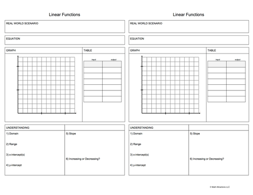 Function Link Sheet Package (24 Full Page Templates)