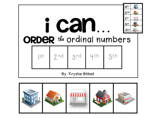 Order the Ordinal Numbers Adapted Book Math