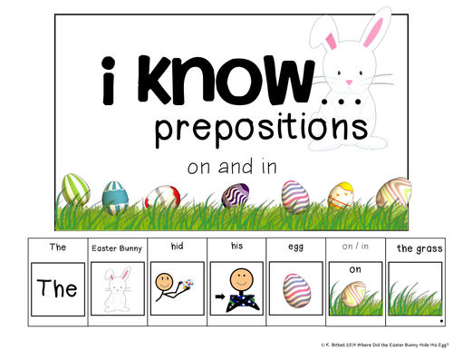 Prepositions:  Where is the Easter Bunny Hiding His Eggs 