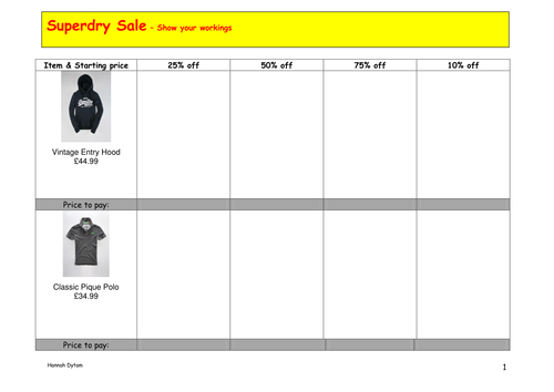 Percentage Discount - Superdry Sale