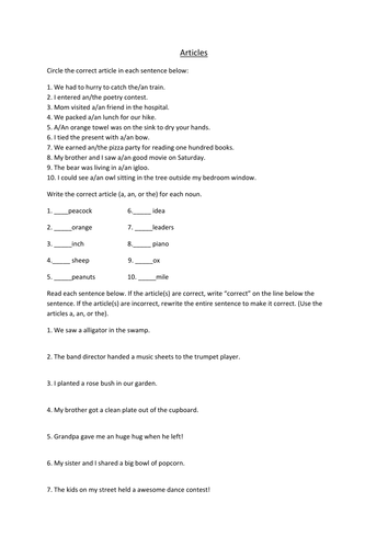 Articles | Teaching Resources