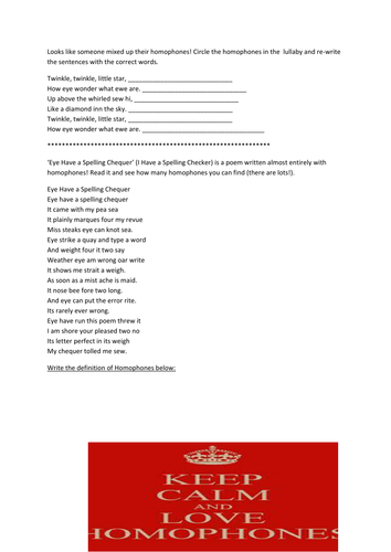 Homophones