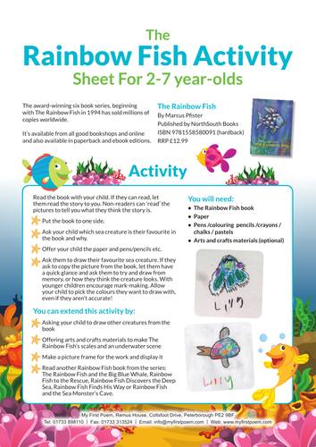 The Rainbow Fish Activity Sheet