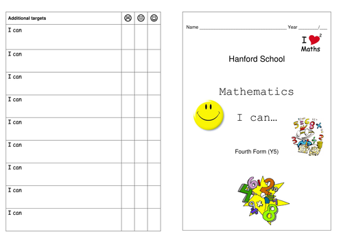I can statements - Y5 to Y8 maths